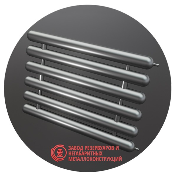 Регистры отопления шестирядные РСЭ-6x108x3.0-3000 мм