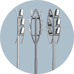 Декоративная опора освещения "Фрегат" - 3 - 6,5