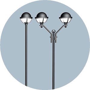 Декоративная опора освещения "Бол"- 1 - 4,1