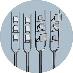 Декоративная опора освещения "Камертон" - 5